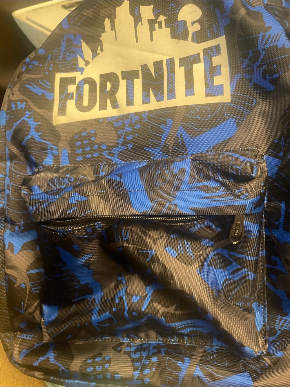 Boys' Blue & Black Graphic Backpack Fortnite